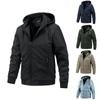 Men's Cotton-padded Clothes Men's Spring and Autumn Detachable Fashion Tooling Jacket Casual Sports Hooded Light Cotton Clothes