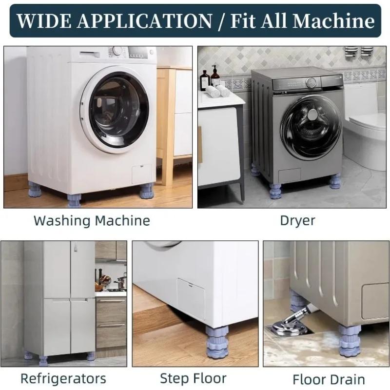 Universal Adjustable Height Washing Machine Foot Pads Anti Vibration Refrigerator Base Fixed Non-Slip Pad Support Stands