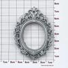 Creative Retro Oval Photo Frame Resin Accessories for DIY Crafts and Headdress 