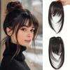 Synthetic Bangs with Extended Sideburns Hair Extensions - High-Temperature Silk, Multiple Colors