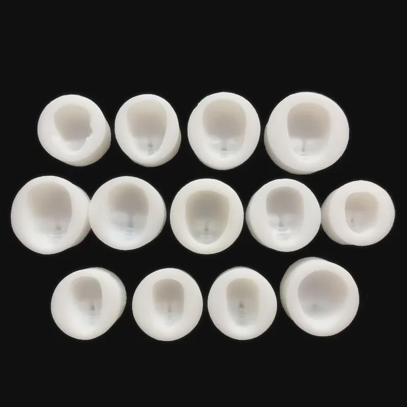 Силиконовая форма для лица куклы аниме для помадки и глины