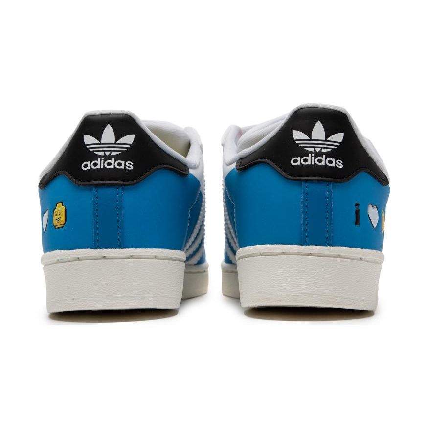 LEGO x adidas Superstar CF C I Love Lego - Белые Ярко-синие Детские Кроссовки Облачно-белые Основной черный IF2911