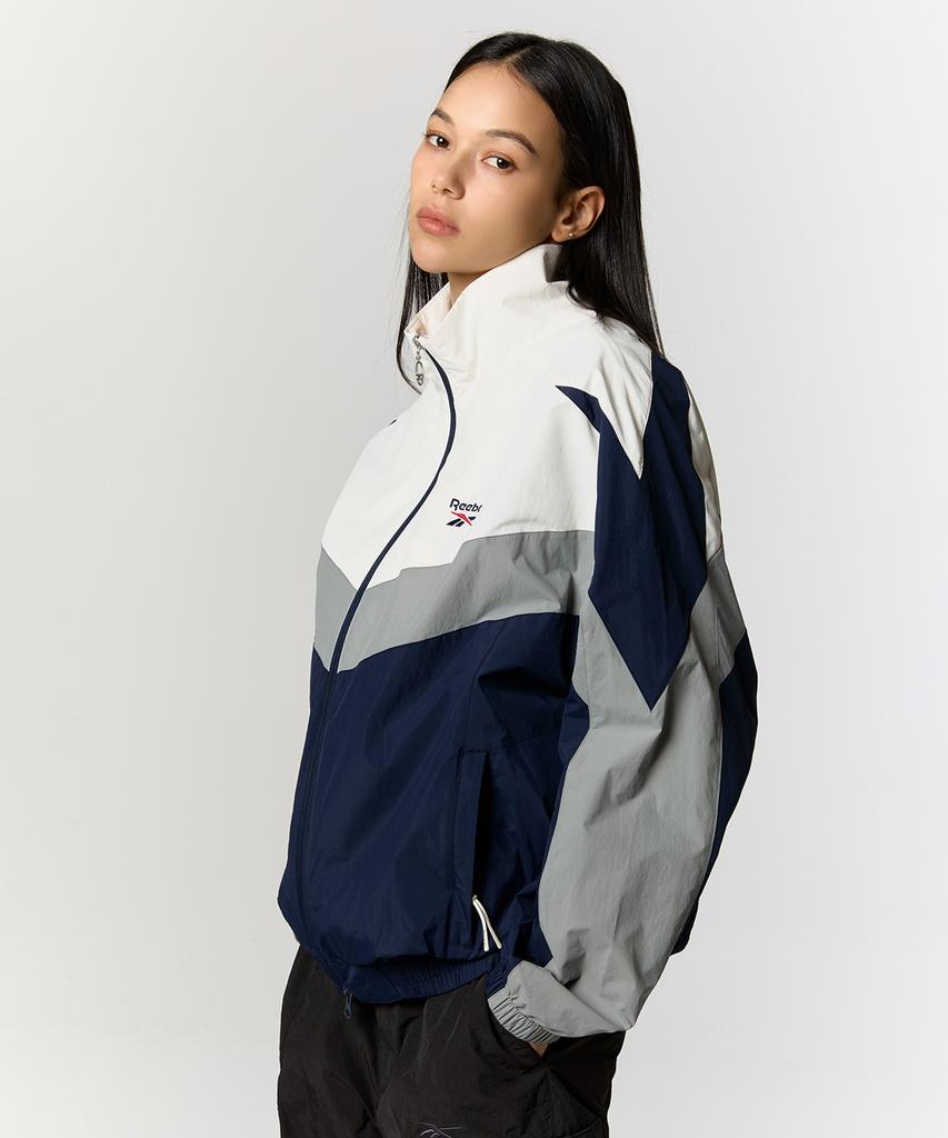 Reebok Ветровка 'Мир' - Белая:военно-морской флот