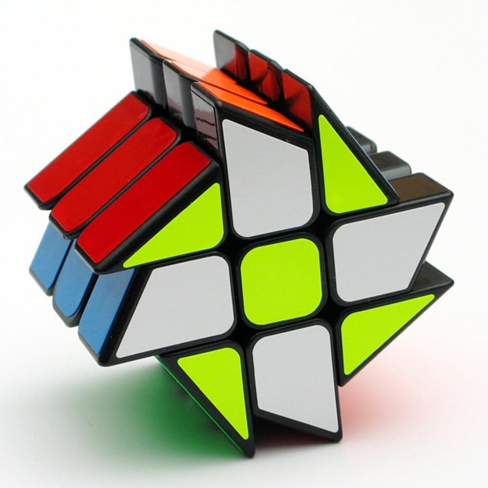 YongJun YJ ветряная мельница Magic Cube меняет нерегулярно Jinggang Speed Cube с матовой наклейкой YJ 3x3x3 игрушка-головоломка для детей