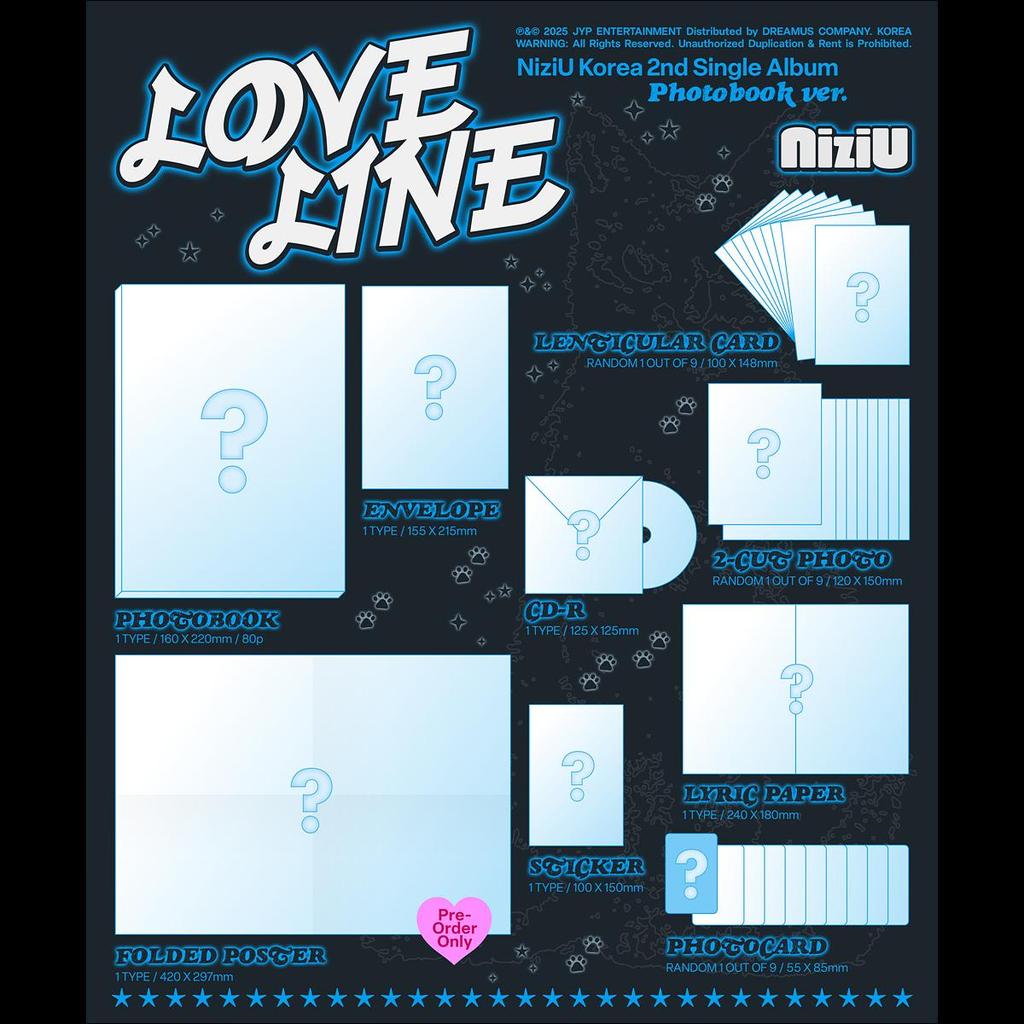 NiziU - LOVE LINE Standard Ver. / Korea 2nd Single Album