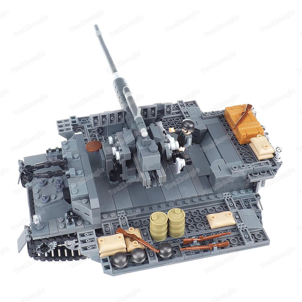 Мир танков Blitzkrieg Pz.Sfl. IVc Строительный блок WW2 Военные фигурки Оружие Разрушитель Бронированный транспортное средство Сцена Модель Подарок Игрушки для мальчиков