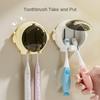 No-Drill Bathroom Toothbrush Holder Wall-Mounted Astronaut Shape Electric Toothbrush Storage Rack Waterproof Bathroom Organizer