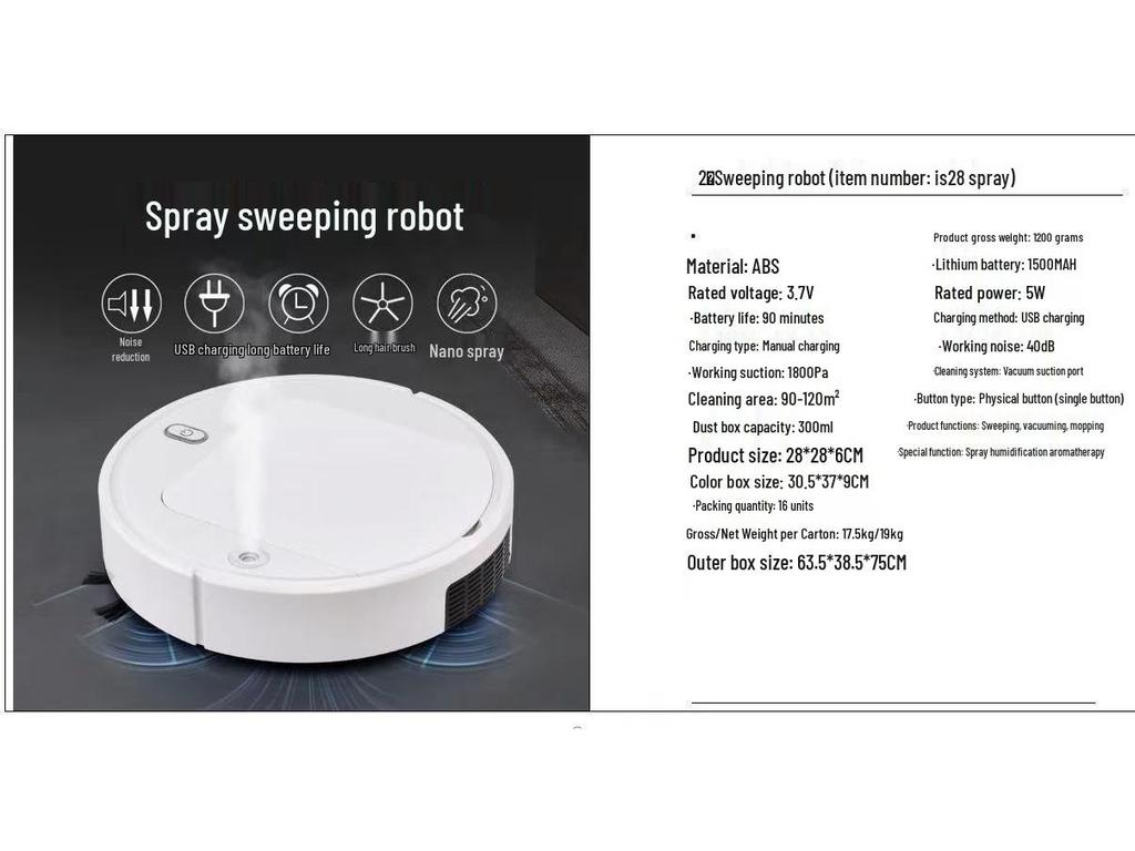 Трансграничный интеллектуальный робот-пылесос - Полностью автоматический бытовой прибор и подметальная машина
