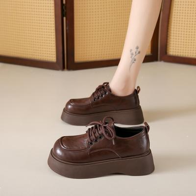 Модные винтажные лоферы CRLAYDK для женщин, платформа, слипоны, модный комфорт, деловая повседневная обувь, нарядные туфли для офисной работы, кожаная обувь