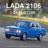 1:24 2016 Лада Высокодетализированная литая металлическая модель автомобиля Оттяни назад Звук Свет Машина Детский Подарок Коллекция