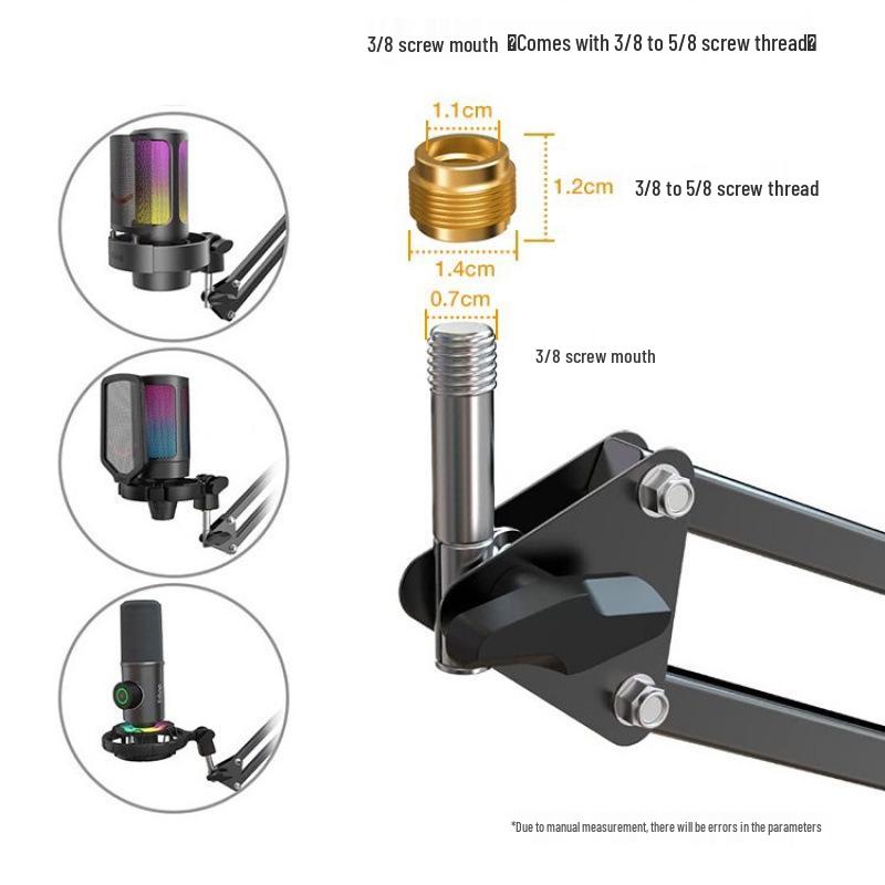 Профессиональная ударопрочная микрофонная стойка Fifine с фиксированной стрелой