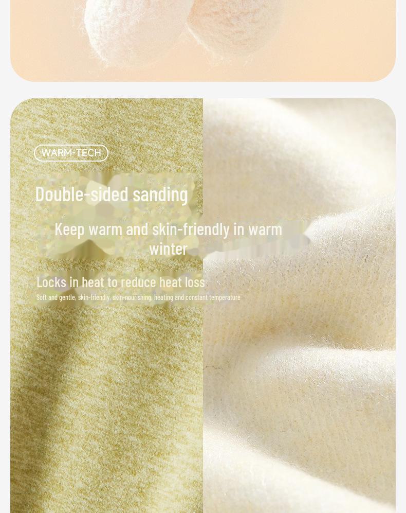 Женский комплект термобелья из кашемира и шелка: Немецкий бархат, плотный, уютный, базовые вещи для осени и зимы.