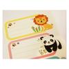 12 School Adhesive Labels - Rectangle - Small Animals - Gold Foil