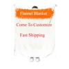 Laitu Custom Double-sided Wide-frame Flannel Blanket Digital Printed Air Conditioning Sofa Nap Cover Blanket Gift Blanket