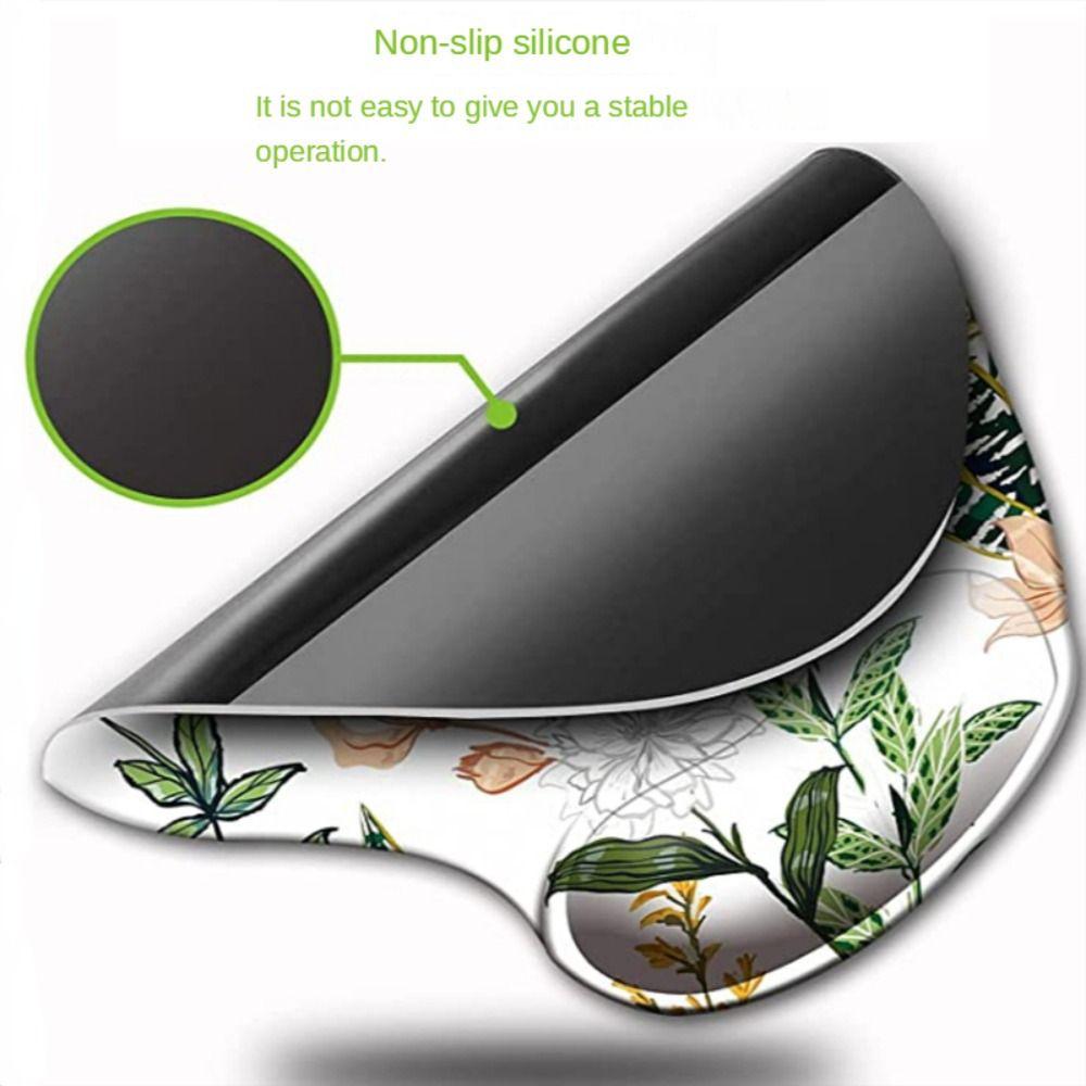 For Laptop Computer Silicone Gaming Non Slip Mice Mat Ergonomic Hand Support Wrist Rest Mouse Pad