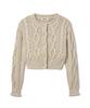 GROVE Grvr Sports_Cable Cardigan_Beige