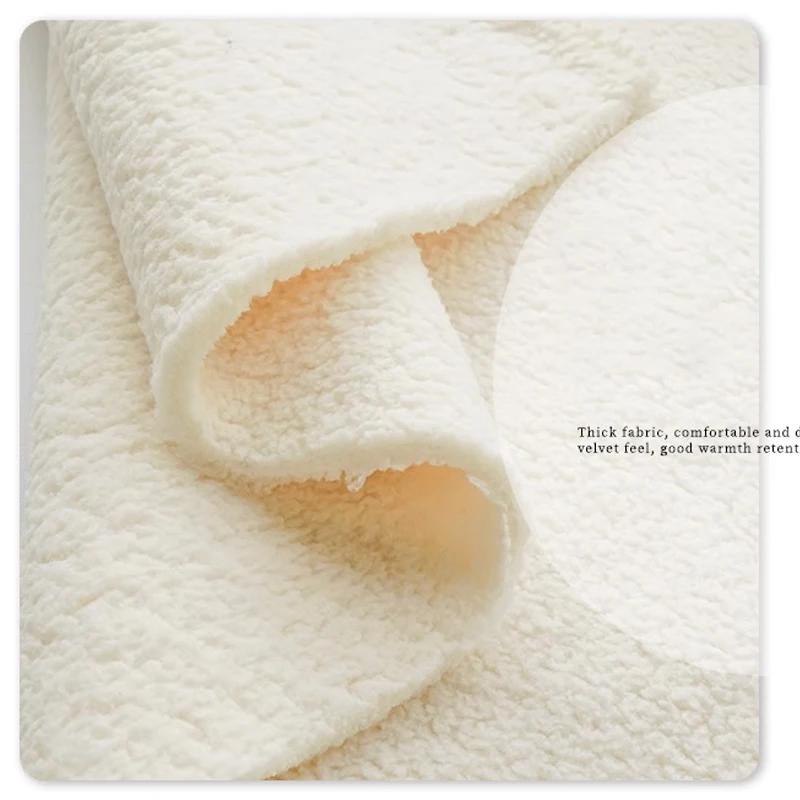 0,5/1 Ярд Утолщенная Двусторонняя Фланелевая Ткань Для Плюшевых Игрушек, Подкладки для Верхней Одежды, Худи, Гнезда для Животных, Шарфы, Ткани для Рукоделия