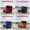 Pull-Back Truck Flat Trailer 1:64 Scale Engineering Vehicle Toy Truck Cab Model Children Gift
