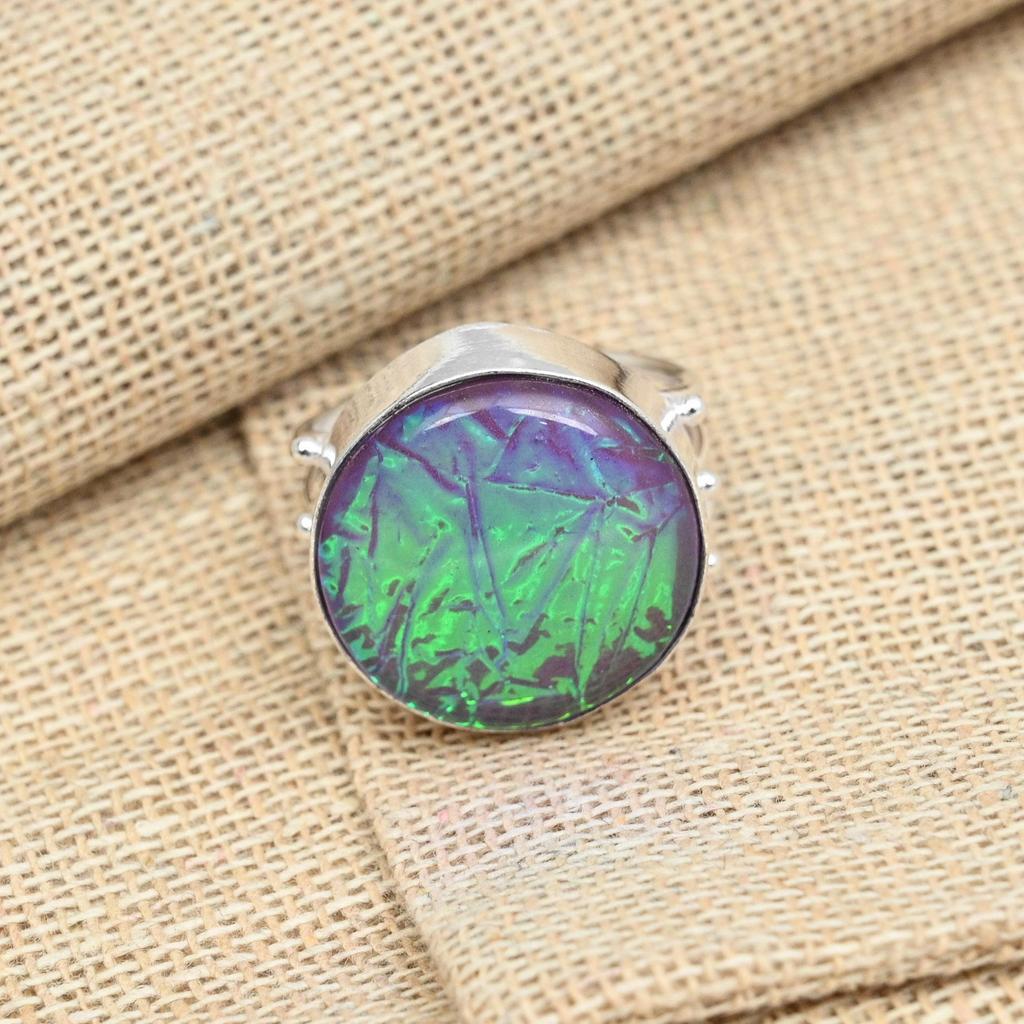 Синий тройной опал стерлингового серебра 925 пробы ювелирные изделия ручной работы свадебное подарочное кольцо