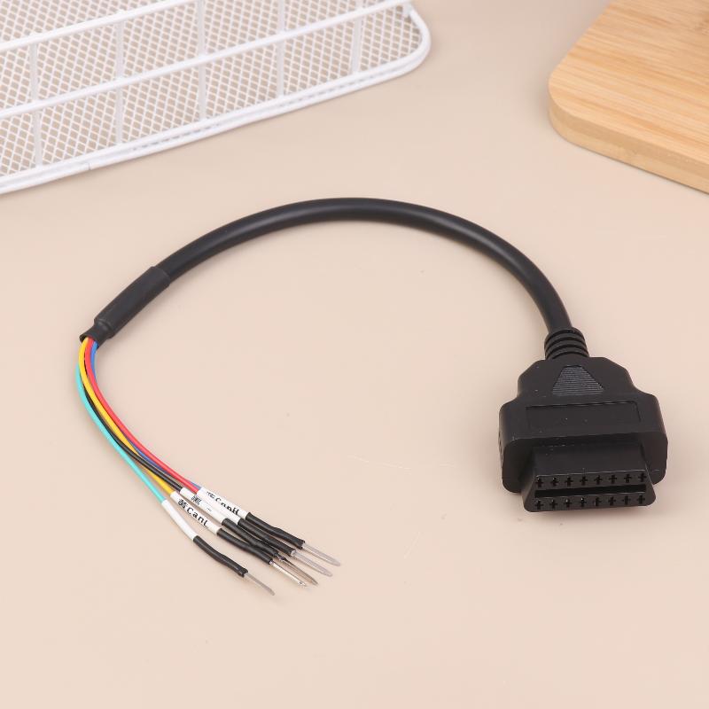 Автомобильный диагностический адаптер Obd2 Разъем Obd2 Перемычка Интерфейс Удлинительный кабель Инструмент Автомобильный удлинительный кабель 16-контактный Can +- K-линия