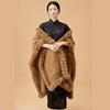 Environmentally Friendly Hairball Knitted Shawl Warm Women'S Twist Enlarged Fur Collar Cape Versatile Dual-Purpose Scarf Cape
