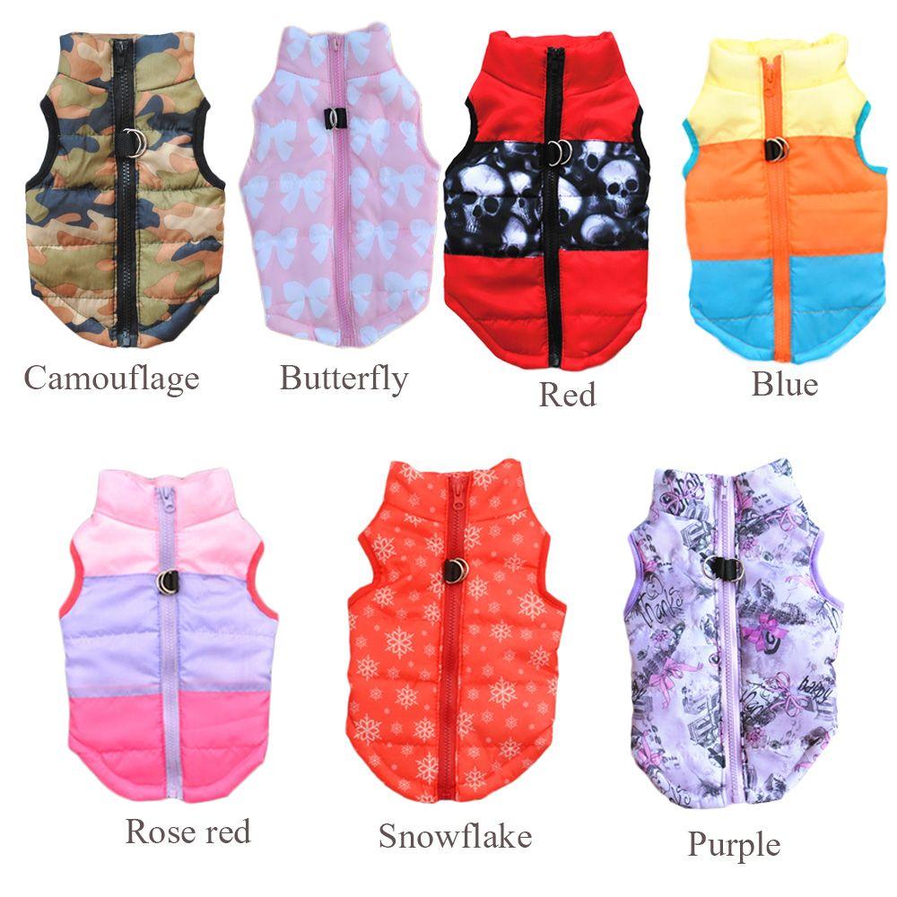 Fashion Apparel Suit Jumpsuit Dog Vest Thickened Clothes Puppy Wadded Jacket Pet Warm Coat