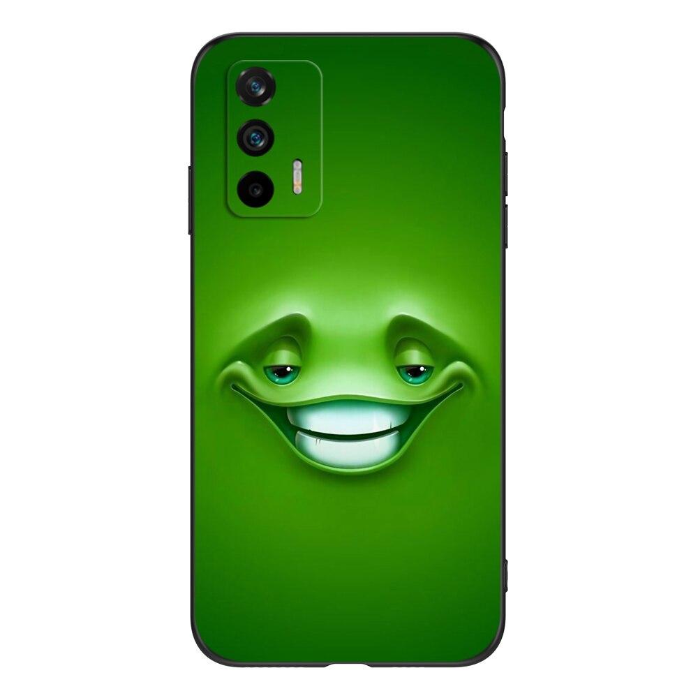 Чехол для Realme GT 5G, мягкая силиконовая задняя крышка для телефона OPPO RealmeGT RMX2202, чехол 6,43 дюйма; Черный чехол из ТПУ милый забавный