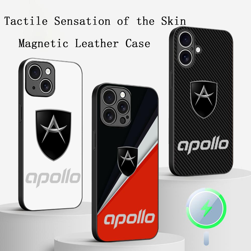 Apollo IE Автомобиль крутой спортивный автомобиль Чехол для телефона Для iPhone 17 16 15 14 13 12 Plus Pro Max Высококачественный Люксовый Magsafe Овечья кожа