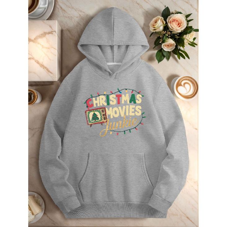 Women's Christmas Movie Fan Hoodie Set - Comfortable & Fashionable Casual Style
