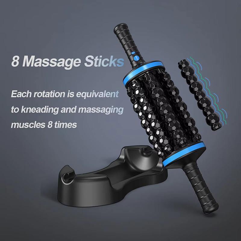 New Cordless Roller Massager Rechargeable 360 Rolling Vibrating Muscle Relaxation for Back Foot Leg Pain Relief