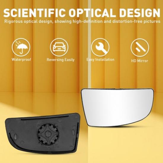 Mirror Glass Lower Convex Driver Side LH for Ford Transit 150 250 350 2015-