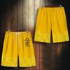 Chinese Fire Flame Wave Money Coin Muay Thai Kickboxing Training Shorts Print Martial Art Boxer Unisex Men Women Fighting Fitness Sport Gym Workout