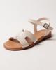 Melanda 5552 36 Milky Leather Sandals