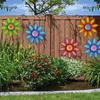 Metal Flower Wall Decoration Wall Art Hanging Decoration Home Garden Garden Outdoor Decoration (4 Colors Optional)