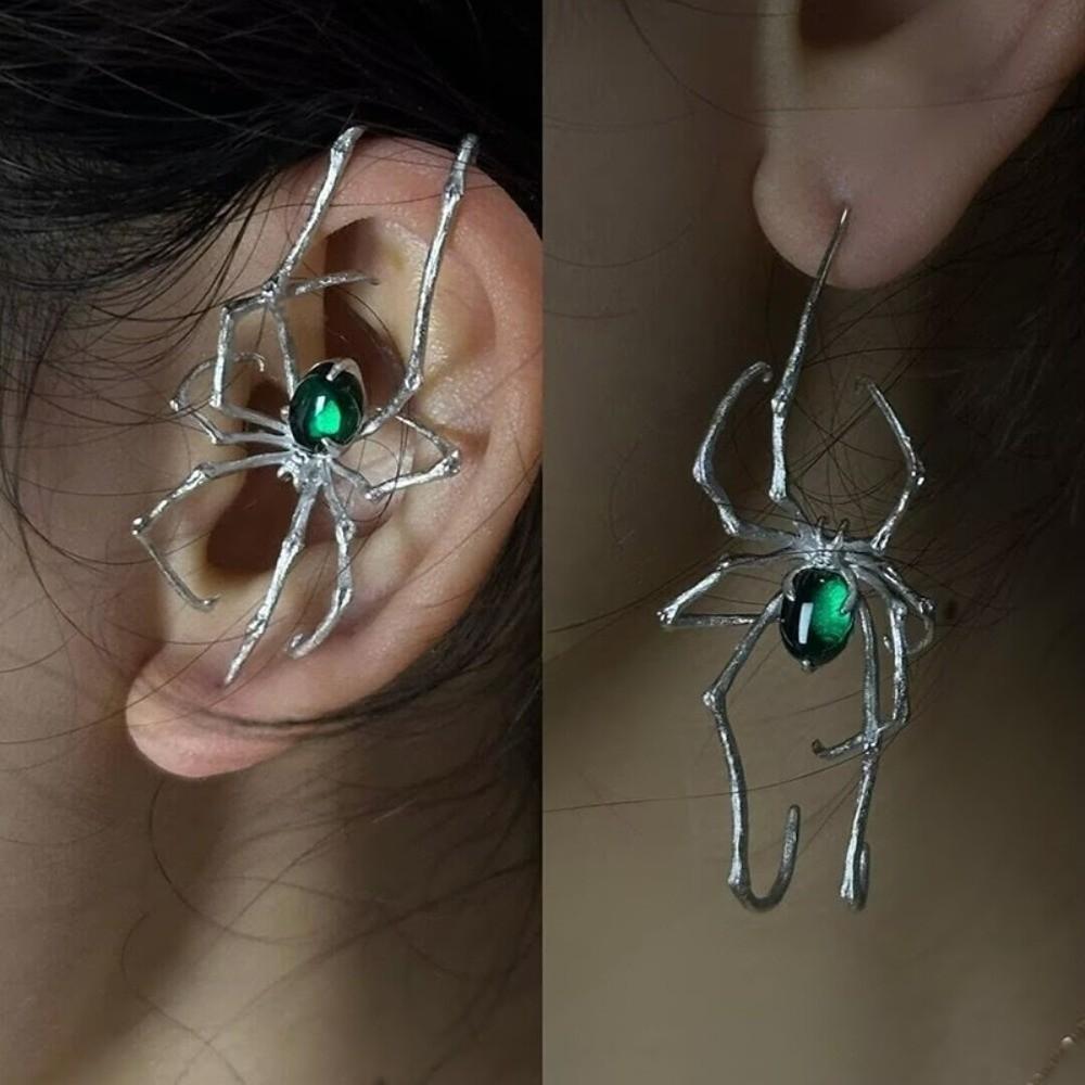 Crawl Spider Earrings Dark Piercing Earrings Personality Ear Bone Clip Costume Event