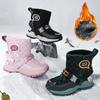 Детские зимние ботинки Winter Plus Fashion Velcro Удобные наружные толстые подошвы с плюшевым утеплителем Детские зимние ботинки с высоким верхом из хлопка