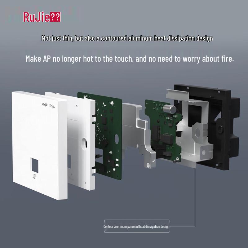 Ruijie RG-EG110G-P V2 + 2x RG-EAP162(E) Wi-Fi 6 Mesh Router Set (CN version)