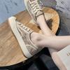 Fashion Canvas Shoes for Women Tennis Without Heel Low Hit Fashion Shoe Flat Espadrilles Mirror Luxury Cute Gym Women's Casual Sneakers