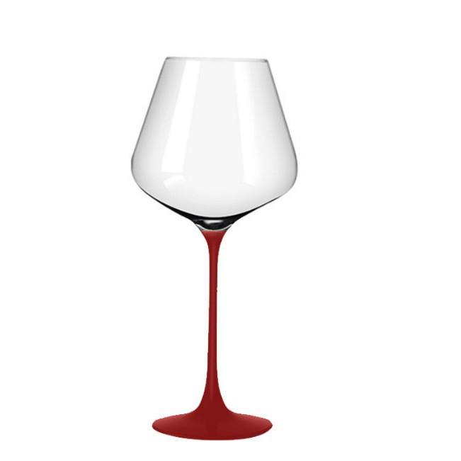 Custom Luxury Elegant Hand Blown Crystal Long Stem Goblet Burgundy Glass Gin Tonic Balloon Glasses for Wedding Restaurant