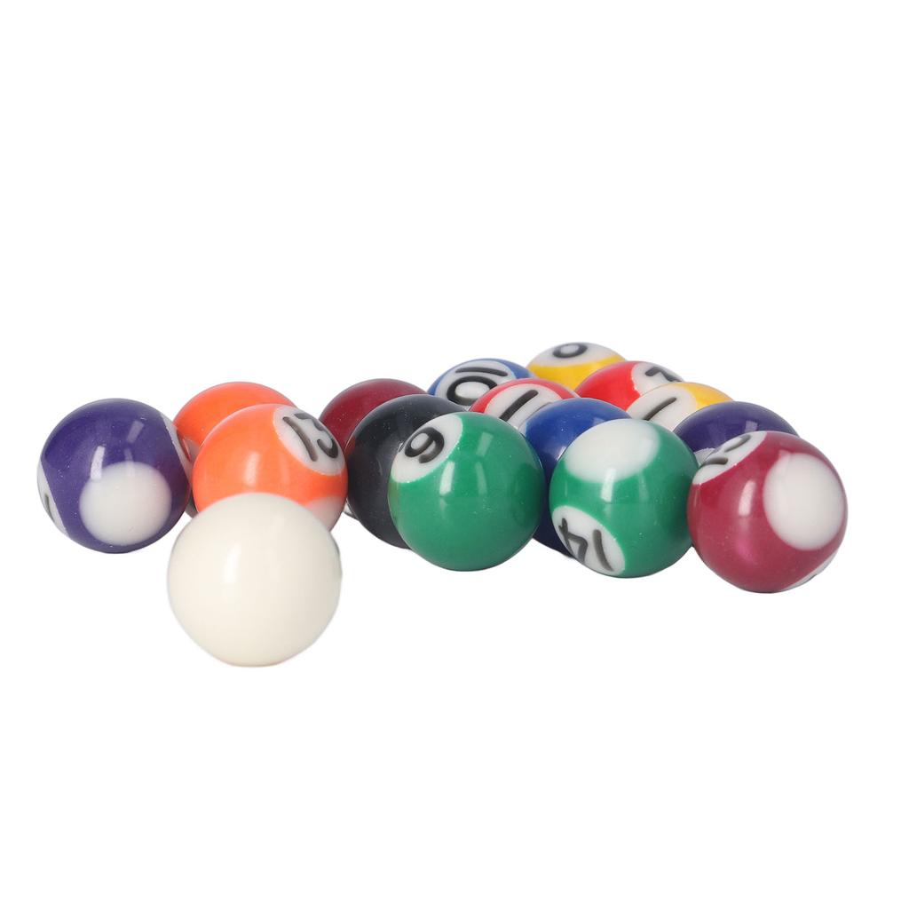 25mm Mini Billiard Ball Complete 16 Balls Set American Style Resin Pool Table Balls Accessories