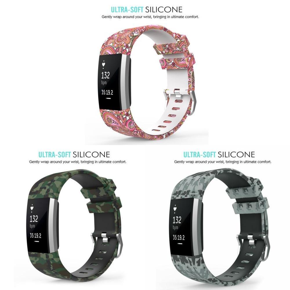 Стильные силиконовые ремешки для Fitbit Charge 4 и Charge 3 Удобные и долговечные