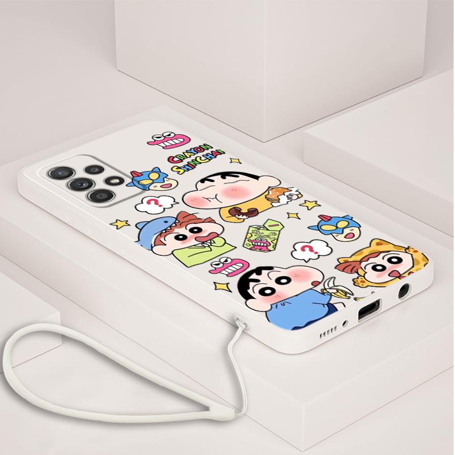 Case for Samsung Galaxy A03 A53 A50 A56 A71 A73 A20s A02s A06 A30s A04 A05 Phone Cover New Crayon Shin-chan