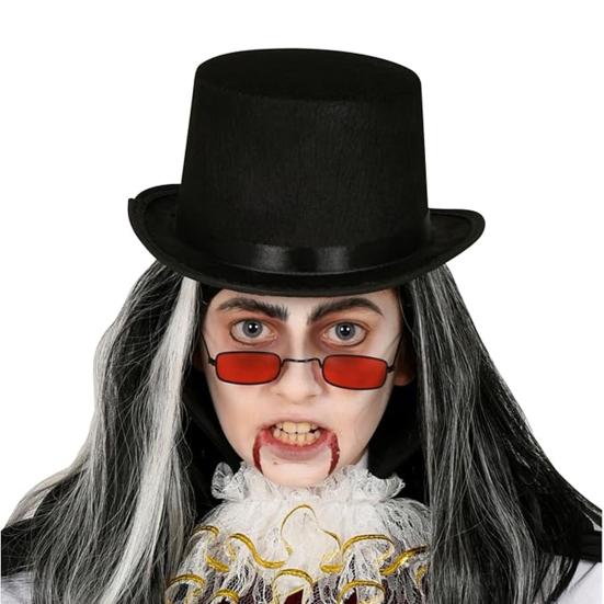 Детская джазовая шляпа с декором из ленты, для вечеринки, косплея, выступления, легкая шляпа-топпер