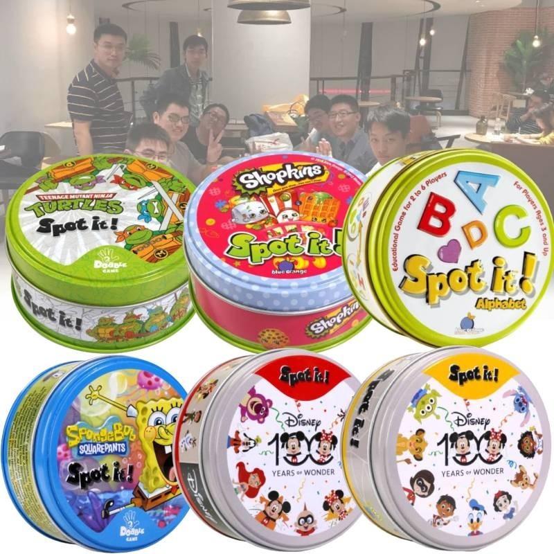 Семейная веселая карточная игра Красочные карточки Доббль Вечеринка Игра для детей и взрослых