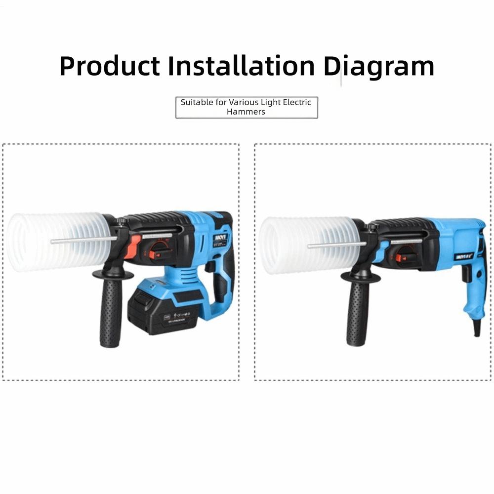 Портативный электрический молоток пылезащитный чехол масштабируемая резиновая пылесборная чаша устройство ударная дрель