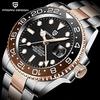 Pagani Design Часы GMT Hand Automatic Factory Сделано в Японии Механизм Diver Mechanical Корпус в комплекте Водонепроницаемый керамический безель Деловой деловой костюм