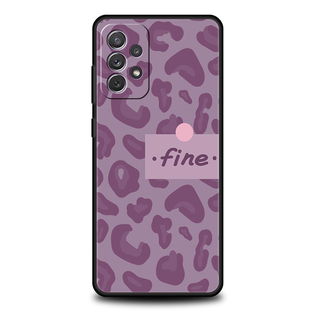 White Black Cow Pattern Phone Case for Samsung A51 A71 A21S A12 A15 A25 A31 A41 A52 A32 A23 A33 A53 A73 A03S A05S A13 5G Cover