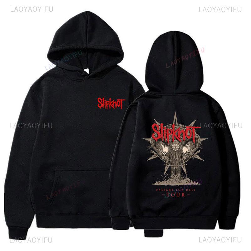 Подготовься к Hell Tour Рок-Мужская Толстовка Модные Удобные Свитшоты S-Slipknots Верхняя Одежда С Принтом Хеви-Метал Уличная Одежда
