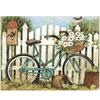 Полный 5D Diy Алмазная картина Мультфильм Вид Велосипед Вышивка Крестом Домашний Декор Ручной Подарок