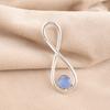 Dark Blue Cat's Eye Gemstone 925 Sterling Silver Jewelry Handmade Pendant 1.66" PP-20-41